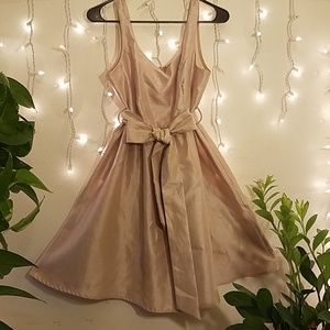 Gently used shimmery golden mini dress